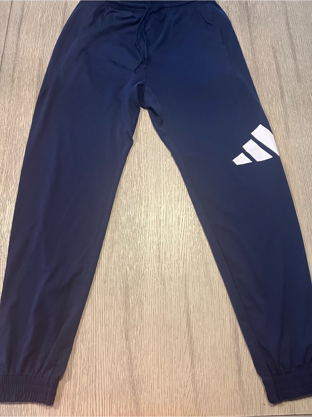 adidas Navy youth boys Joggers with White Logo